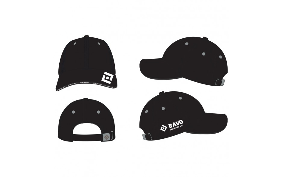 RAVO BLACK CAP EMBROYDERED